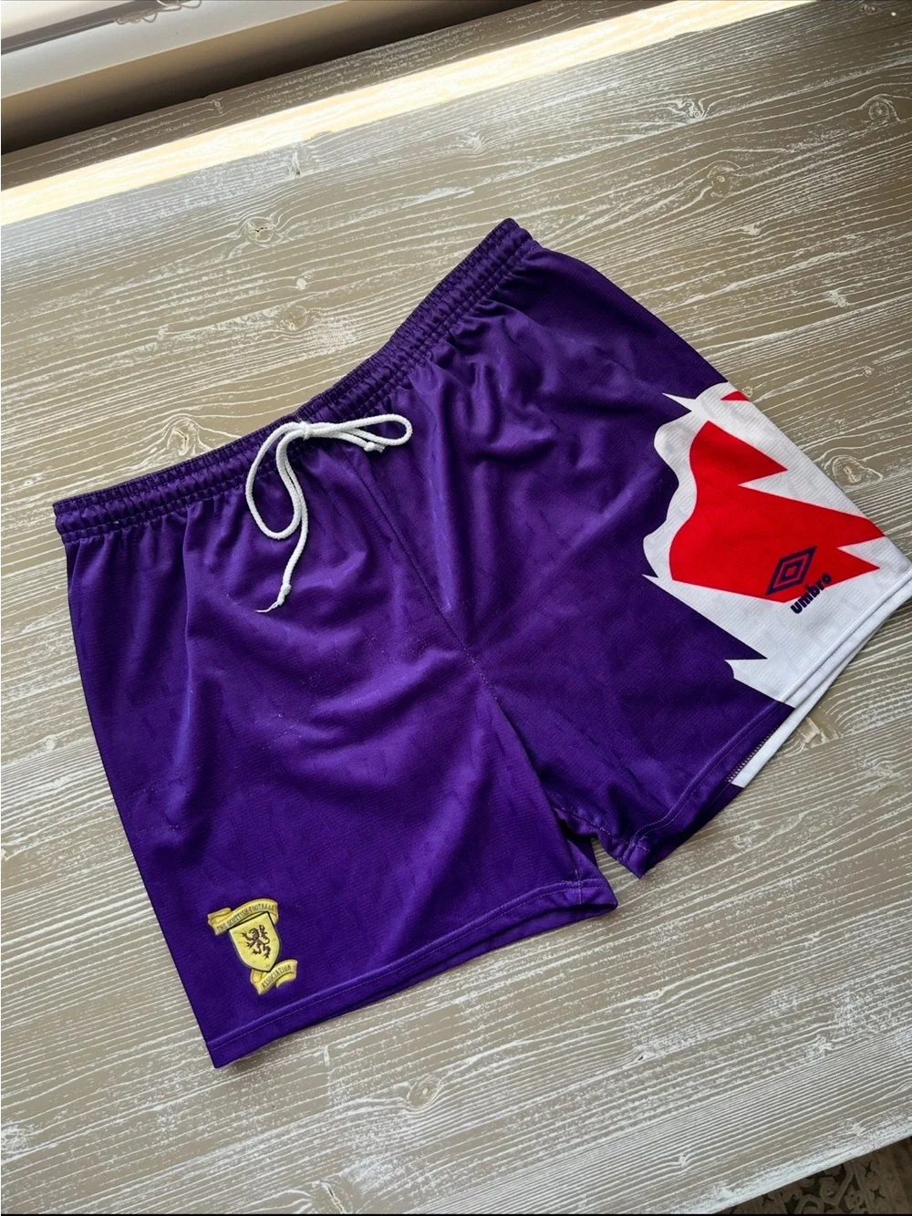 90s Scotland Vintage Umbro Men’s Purple Umbro Shorts